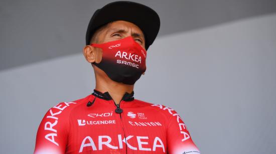 Nairo Quintana, antes de correr la etapa 19 del Tour de Francia, el 18 de septiembre de 2020.