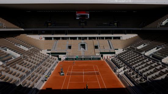 Imagen de la cancha central de Roland Garros. El torneo se jugará del 26 de septiembre al 11 de octubre.