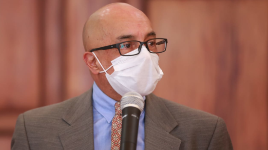 El viceministro de Salud, Xavier Solórzano, en un evento de la Cancillería el pasado 31 de agosto de 2020.
