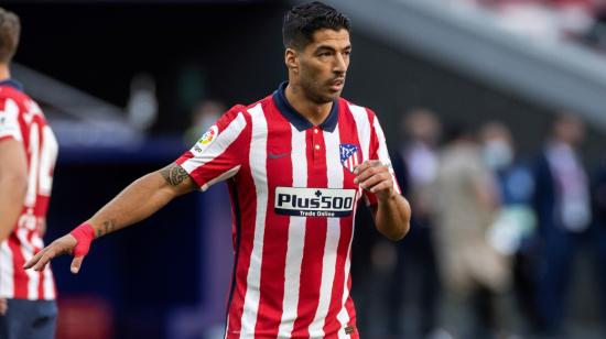 Suárez, durante su primer partido con el Atlético Madrid, el 27 de septiembre de 2020.