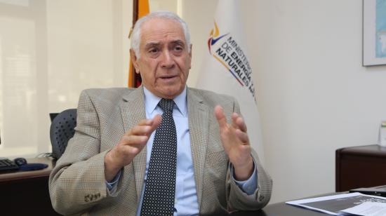 El ministro de Energía, René Ortiz, el pasado 11 de agosto de 2020.