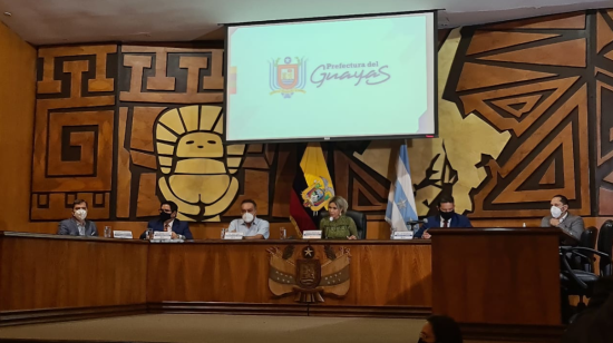 La sesión del Consejo Provincial del Guayas de este 28 de septiembre de 2020 que presidió la prefecta Susana Gonzalez.