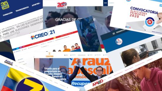 Son pocas las organizaciones políticas que tienen páginas web funcionales.