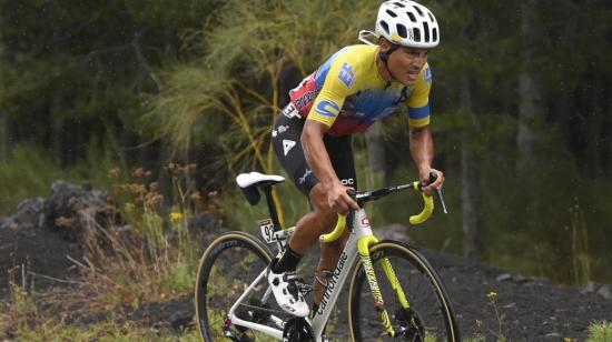 Jonathan Caicedo, durante su participación en la tercera Etapa del Giro de Italia, el lunes 5 de octubre de 2020.