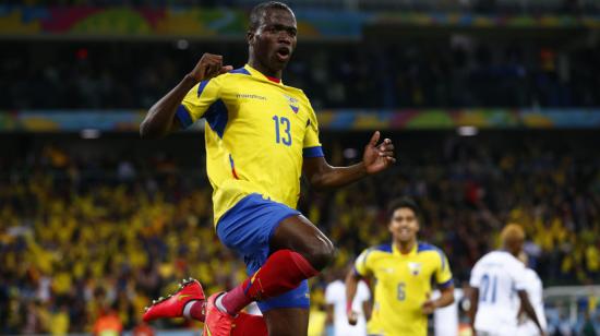 Enner Valencia marcó tres goles en el Mundial Brasil 2014.