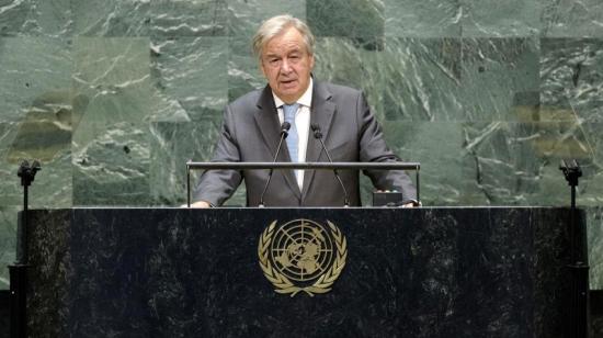 El secretario general de Naciones Unidas, António Guterres. 15 de octubre de 2020