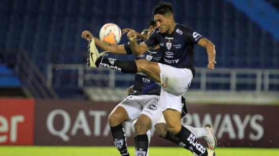 El futbolista de Independiente, Pablo Alvarado, durante el partido por Copa Libertadores ante Junior, el pasado 22 de septiembre de 2020.