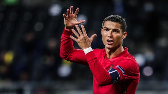 Ronaldo en un partido con Portugal por la Liga de las Naciones ante Suecia, el 8 de septiembre de 2020.