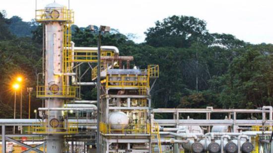 Vista panorámica de la infraestructura petrolera de Repsol en Ecuador, en 2019.
