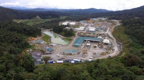 Una vista panorámica del proyecto Fruta del Norte, en Zamora Chinchipe, en julio de 2020.