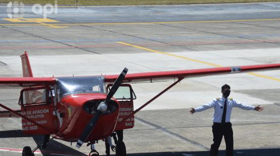 Bryan Miranda, piloto comercial y promotor del 'Raid Aéreo'.