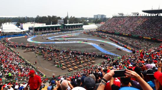 Una parte del circuito del Gran Premio de México, desarrollado en  octubre de 2019.