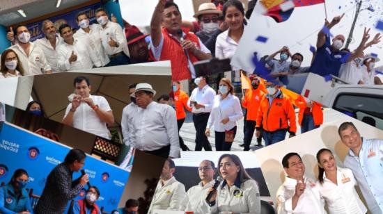 Los candidatos a la Asamblea Nacional en sus recorridos.