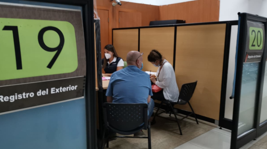 Imagen de archivo de las oficinas del Registro Civil en Guayaquil, el 28 de agosto de 2020.