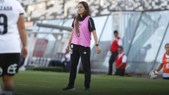 Vanessa Arauz durante un partido del equipo femenino del Colo-Colo, en 2020.