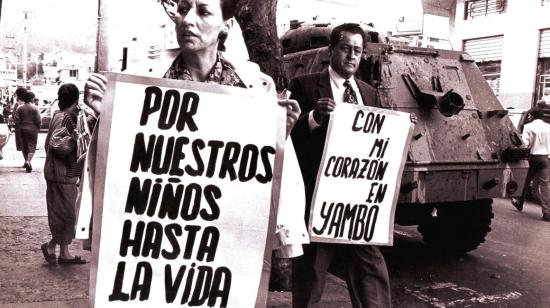 Luz Elena Arismendi y Pedro Restrepo en una de las emblemáticas fotografías que aparecen en el documental "Con mi corazón en Yambo".