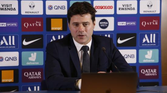 Pochettino, mientras dialoga con la prensa, en Paris, el martes 5 de enero de 2021.