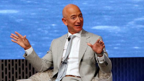 Jeff Bezos, fundador de Amazon y Blue Origin, en la Cumbre espacial JFK, en Boston, el 19 de junio de 2019.