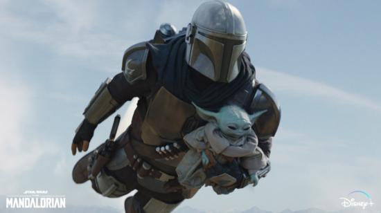 Fotograma con una de las escenas de la seria 'The Mandalorian', de Disney+.