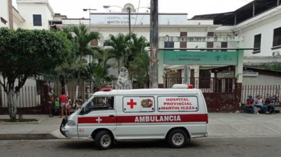 Un paciente sospechoso de portar la nueva cepa de Covid-19 fue asilado en el Hospital Martín Icaza, de Babahoyo, en enero de 2021.