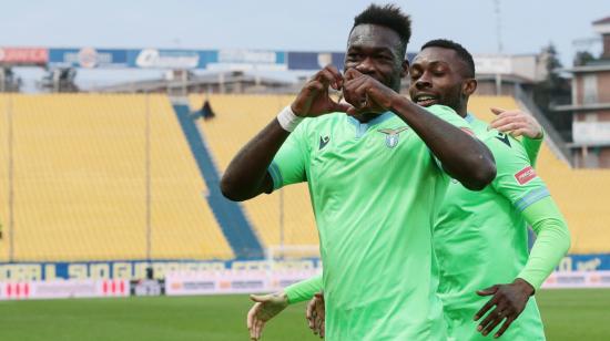 Felipe Caicedo celebra su gol ante el Parma, este domingo 10 de enero de 2021. 