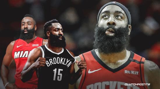 James Harden fue traspasado de los Rockets a los Nets, este miércoles 13 de enero de 2021.