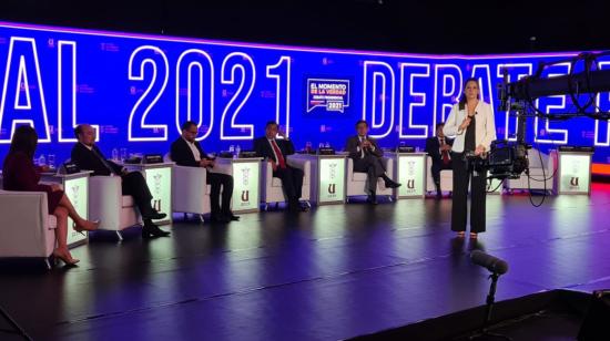 Segundo día de debate presidencial en la UEES, el 15 de enero de 2021.