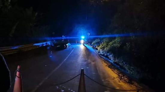 Un accidente en la vía Balsapamba-Guaranda dejó 13 fallecidos la noche del 17 de enero de 2021.