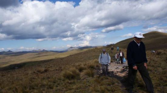 Imagen del sitio donde se desarrolla  el proyecto minero Loma Larga, en Cuenca (2019).