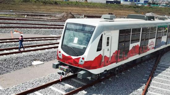 Imagen de uno de los trenes del Metro de Quito, el 8 de enero de 2021.