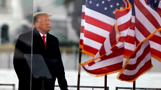 El expresidente de Estados Unidos, Donald Trump, en una foto de archivo durante un encuentro con sus simpatizantes, el 6 de enero de 2021. 