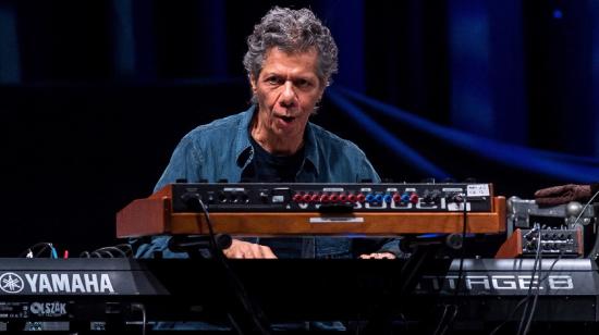 Chick Corea y su banda Chick Corea Elektric Band tocando en el Orbita Hall en Breslavia, el 22 de junio de 2017. 