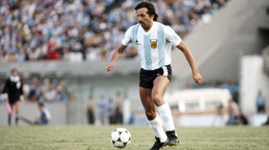 Leopoldo Luque, en un partido con la selección argentina en el Mundial de 1978.