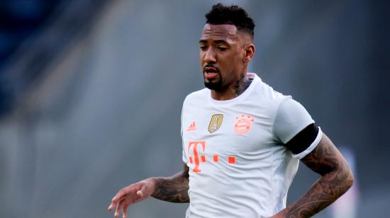 Jerome Boateng, durante un partido del Bayern Múnich ante el Eintracht Frankfurt por la Bundesliga Alemana, el 20 de febrero de 2021.