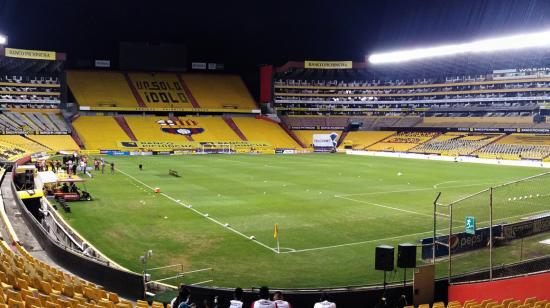 La pantalla electrónica estará ubicada en la parte superior de la general norte, en el estadio Banco Pichincha.