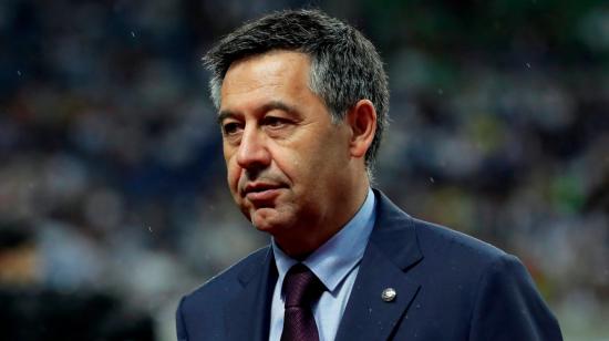 El expresidente del FC Barcelona, Josep María Bartomeu, previo a un partido del club 'blaugrana' ante el Chelsea en Tokio, Japón.