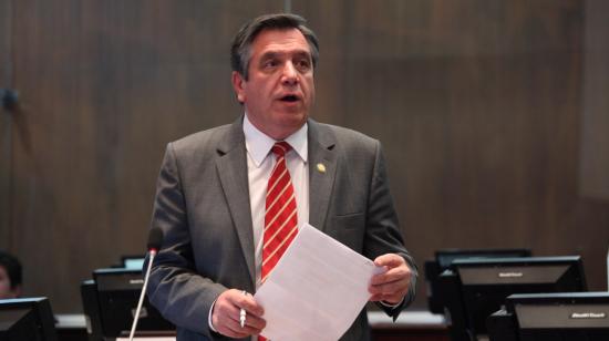 Patricio Donoso, durante una intervención en el Pleno.