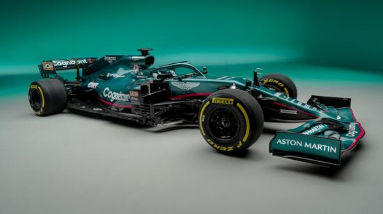 El nuevo AMR21 anunciado por Aston Martin para la temporada 2021 de la Fórmula 1.