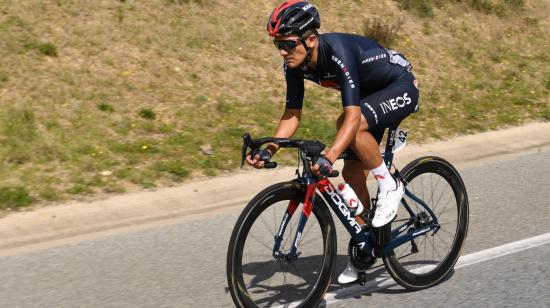 El ecuatoriano Richard Carapaz durante la Etapa 1 de la Volta a Catalunya, el lunes 22 de marzo de 2021.