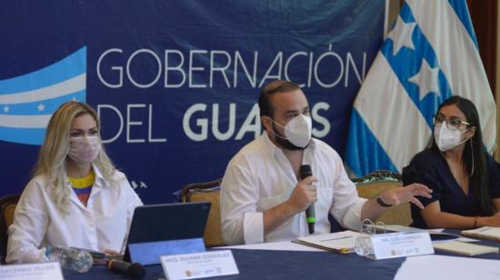 El gobernador del Guayas, Luis Chonillo, y la prefecta provincial Susana González analizaron las medidas que se tomarán en el feriado de Semana Santa.