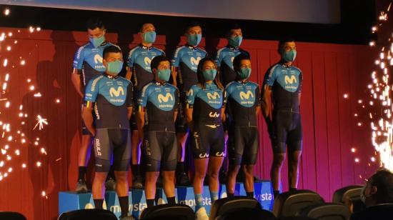 Los ciclistas del Movistar Team Ecuador que representarán al equipo 'telefónico' en la temporada 2021.