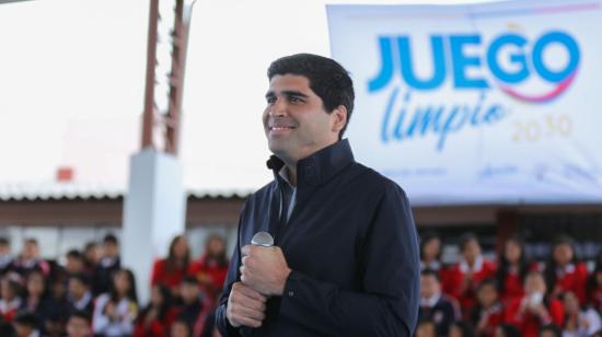 El vicepresidente Otto Sonnenholzner en un acto del programa Juego Limpio, el 22 de enero de 2020.