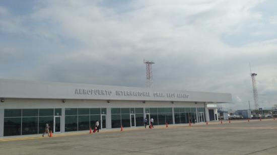 Una vista del aeropuerto de Manta, en Manabí, en 2019.