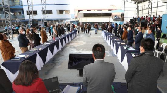 Imagen referencial de una reunión del Concejo Metropolitano de Quito, el 16 de marzo de 2021.