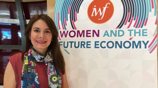 Vianna Maino en el Internacional Women's Forum en 2018.