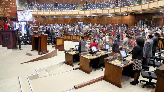 La Asamblea posesionó a los parlamentarios andinos este 19 de mayo de 2021.