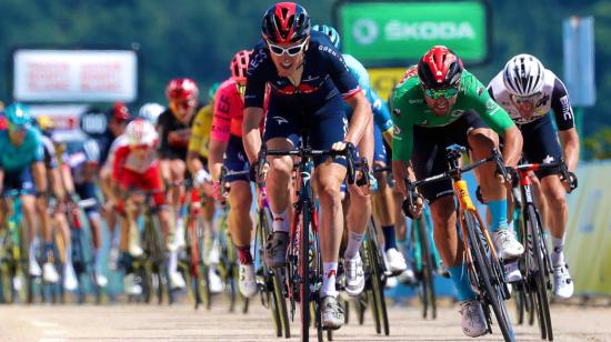 El galés Geraint Thomas ganó por milímetros la Etapa 5 del Critérium du Dauphiné, el jueves 3 de junio de 2021. 