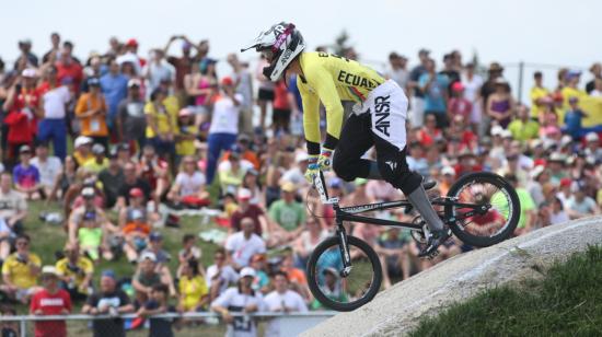 Doménica Azuero durante su participación en los Juegos Panamericanos de Lima en 2019. 