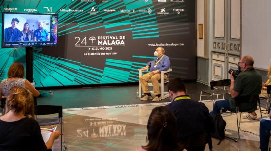 Presentación de 'La ciudad de las fieras' en el Festival de Málaga el 6 de junio de 2021.