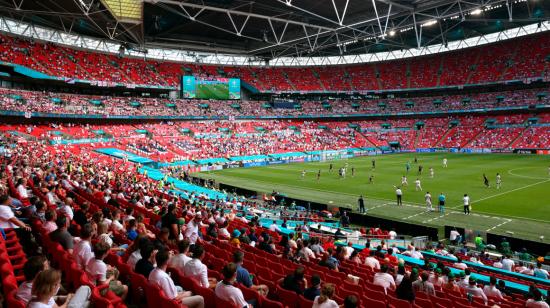 Vista general del estadio de Wembley durante el partido Inglaterra - Croacia  por la Eurocopa, el 13 de junio de 2021